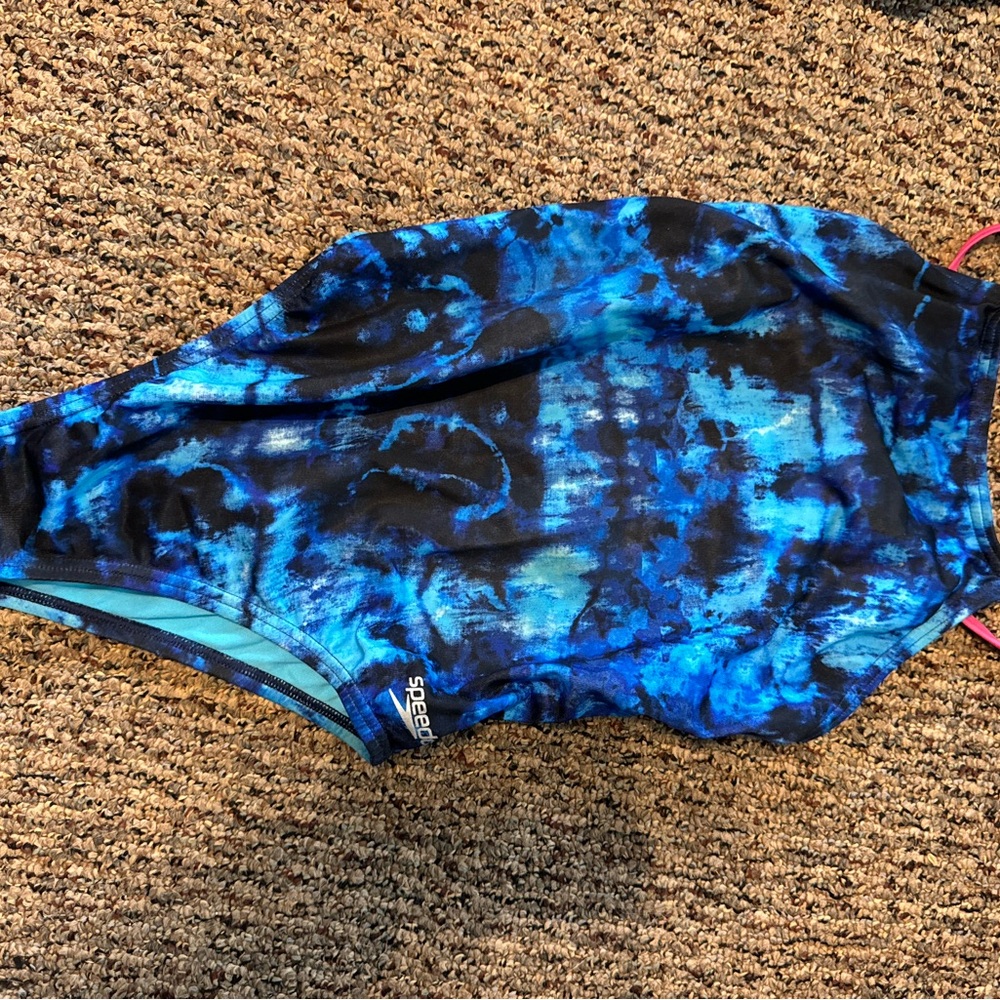 Speedo Blue and Black Swimsuit